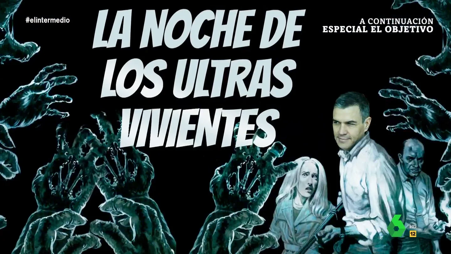 De 'Lo que el lawfare se llevó' a 'La noche de los ultras vivientes': Dani Mateo analiza los 'registros' del discurso de Sánchez "Hay más diversión en un discurso de Pedro Sánchez que en todo el catálogo de Netflix", afirma Dani Mateo, que en este vídeo de El Intermedio analiza los momentos más dramáticos y más terroríficos del anuncio del presidente del Gobierno.