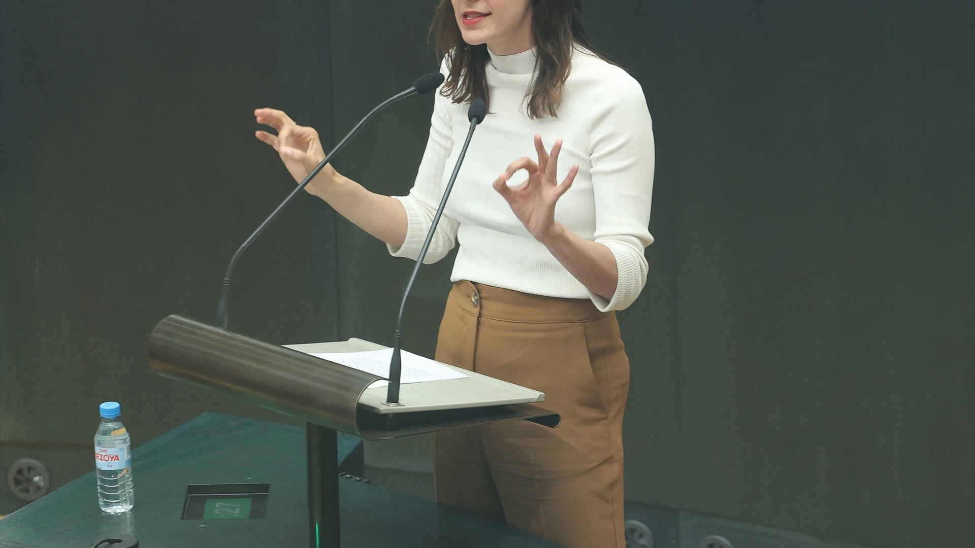 Rita Maestre en un momento del Pleno del Ayuntamiento de Madrid.