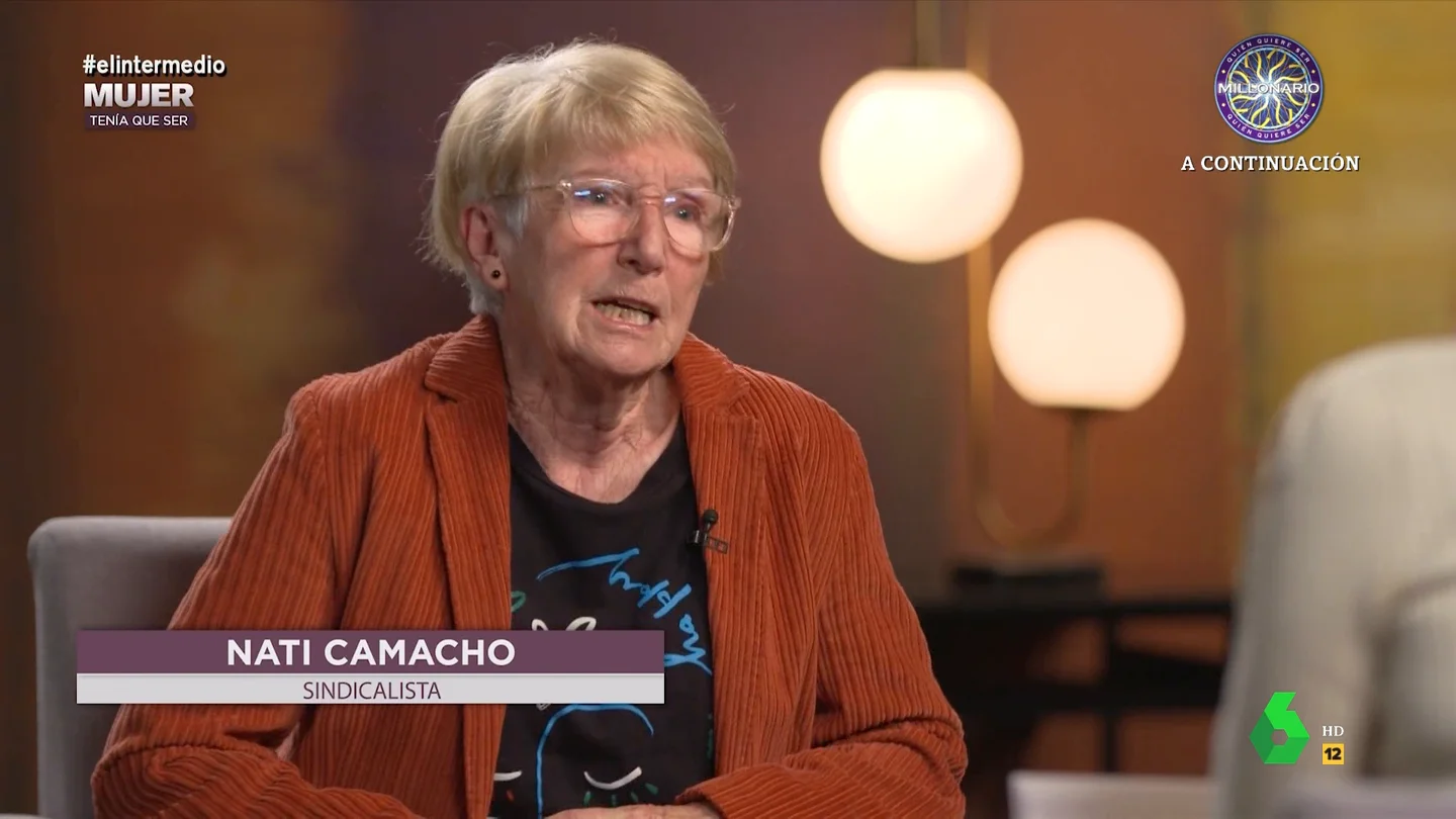 Nati Camacho, histórica sindicalista, recuerda su trabajo en una fábrica textil: "El encargado podía corregirnos y castigarnos" Nati Camacho, histórica sindicalista, recuerda su trabajo en una fábrica textil: "El encargado podía corregirnos y castigarnos"