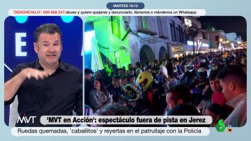 Iñaki López, al ver a la Policía parar una moto sin matrícula: "Hay que ser cuñao para no tener ni un punto y discutir con el agente"