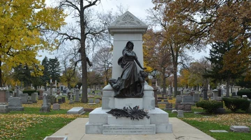 Monumento a los mártires de Chicago en el cementerio Forest Home