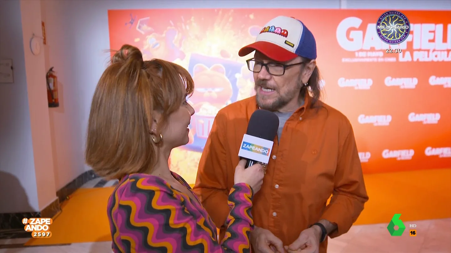 Santiago Segura confiesa a Carla Pulpón en qué se parece a Garfield: "No sé en qué nos diferenciamos" Santiago Segura confiesa a Carla Pulpón en qué se parece a Garfield: "No sé en qué nos diferenciamos"