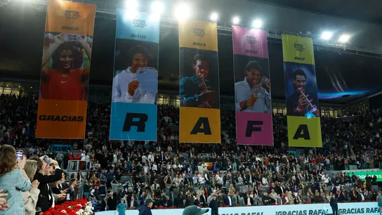 La decoración de la Caja Mágica para la despedida de Nadal La decoración de la Caja Mágica para la despedida de Nadal