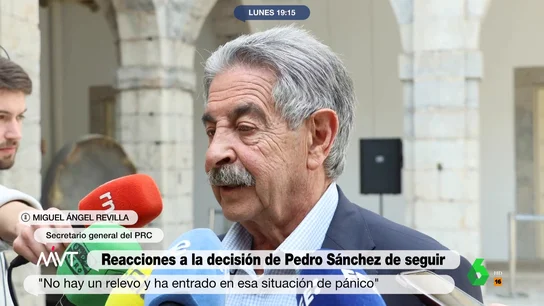 El análisis de Miguel Ángel Revilla sobre la decisión de Pedro Sánchez: "No hay relevo y ha entrado en esa situación de pánico" El análisis de Miguel Ángel Revilla sobre la decisión de Pedro Sánchez: "No hay relevo y ha entrado en esa situación de pánico"