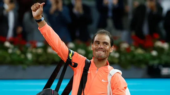 Rafa Nadal se despide del público de la Caja Mágica, en Madrid Rafa Nadal se despide del público de la Caja Mágica, en Madrid