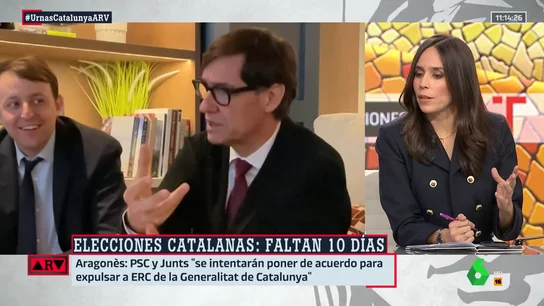 ¿Independentismo o PSC?: "Puede haber un resultado en las elecciones en las que ERC tenga que elegir": el análisis de Pilar Velasco ¿Independentismo o PSC?: "Puede haber un resultado en las elecciones en las que ERC tenga que elegir": el análisis de Pilar Velasco