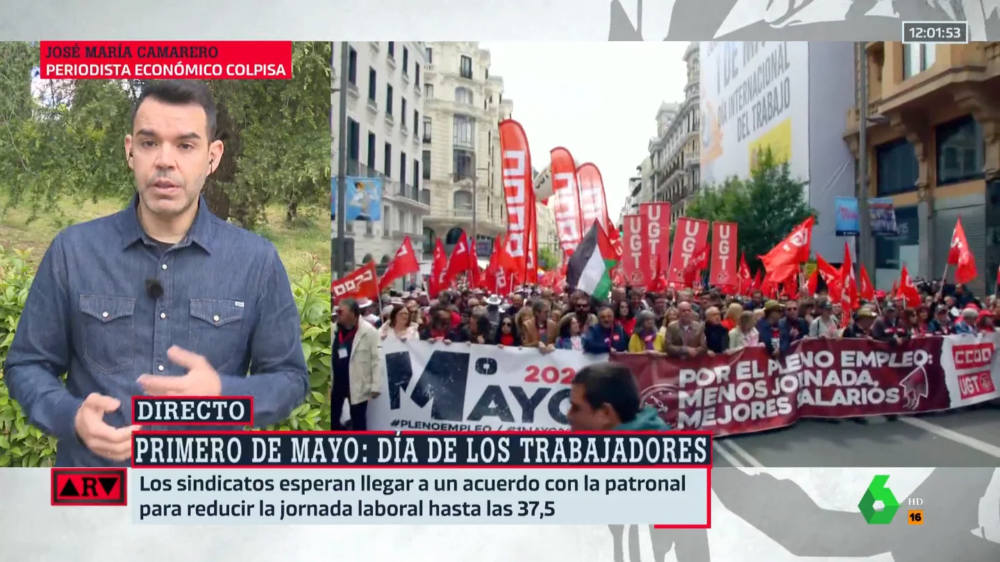 ¿Se puede reducir la jornada laboral de forma generalizada como piden los sindicatos? La respuesta de José María Camarero ¿Se puede reducir la jornada laboral de forma generalizada como piden los sindicatos? La respuesta de José María Camarero