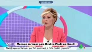 Cristina Pardo, en Más Vale Tarde
