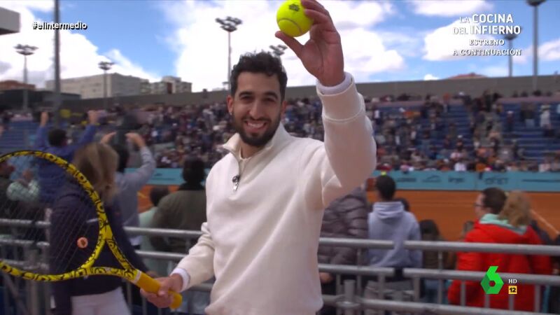 Isma Juárez consigue una pelota de Carlos Alcaraz: "Esto me ha reconciliado con el tenis español"