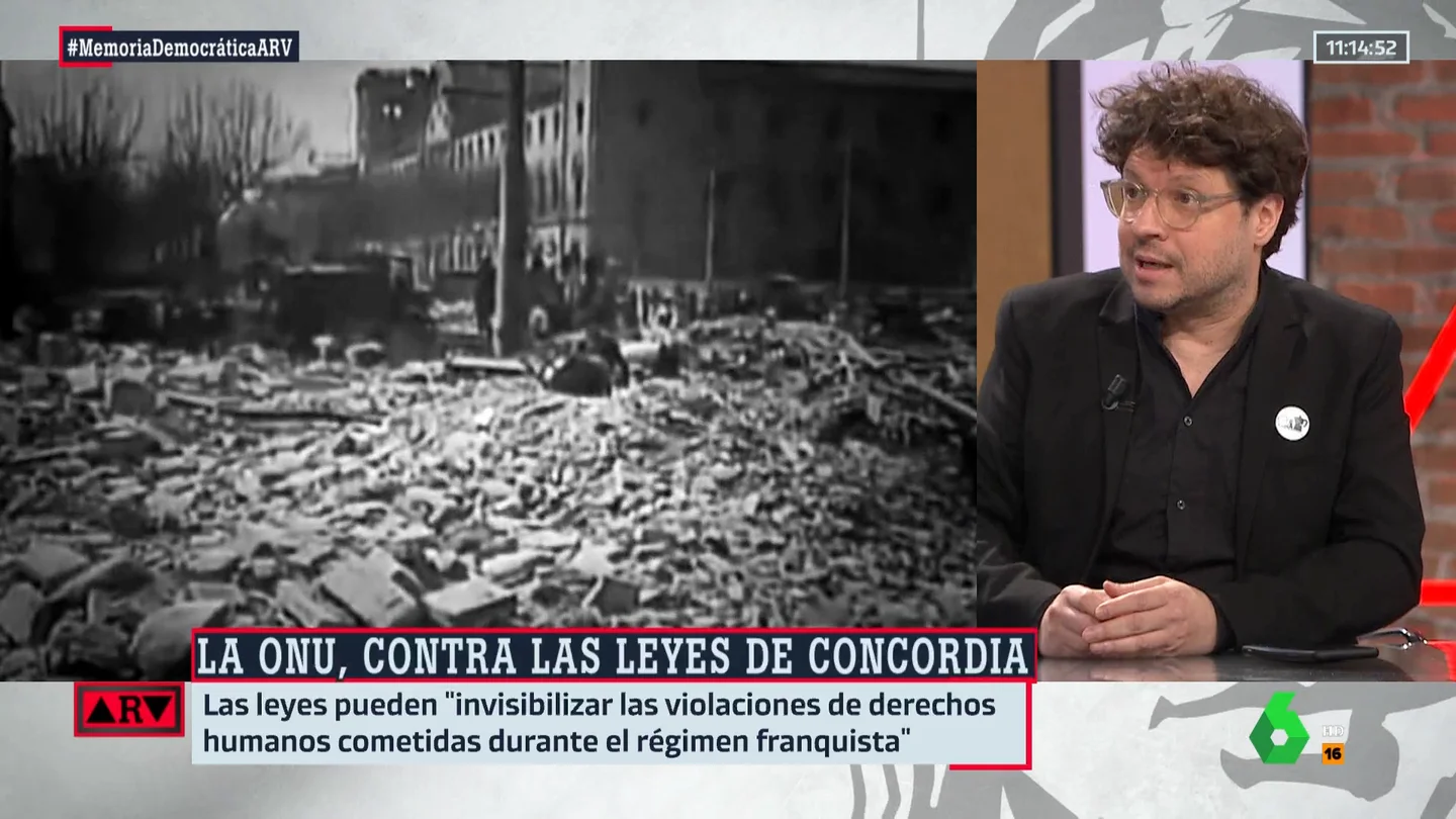 ARV- Fernando Berlín, sobre la ley de concordia: "Blanquea claramente el franquismo" ARV- Fernando Berlín, sobre la ley de concordia: "Blanquea claramente el franquismo"