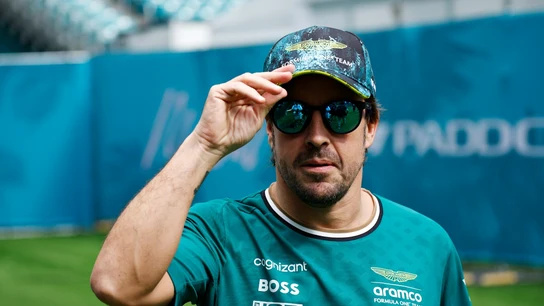 Fernando Alonso, en Miami Fernando Alonso, en Miami