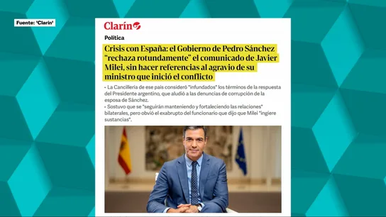 Medios de comunicación argentinos atacan a Pedro Sánchez Medios de comunicación argentinos atacan a Pedro Sánchez