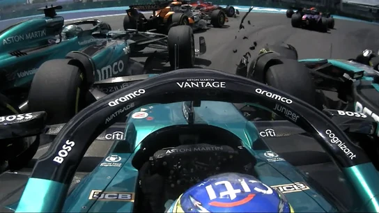 Fernando Alonso, entre Hamilton y Stroll Fernando Alonso, entre Hamilton y Stroll