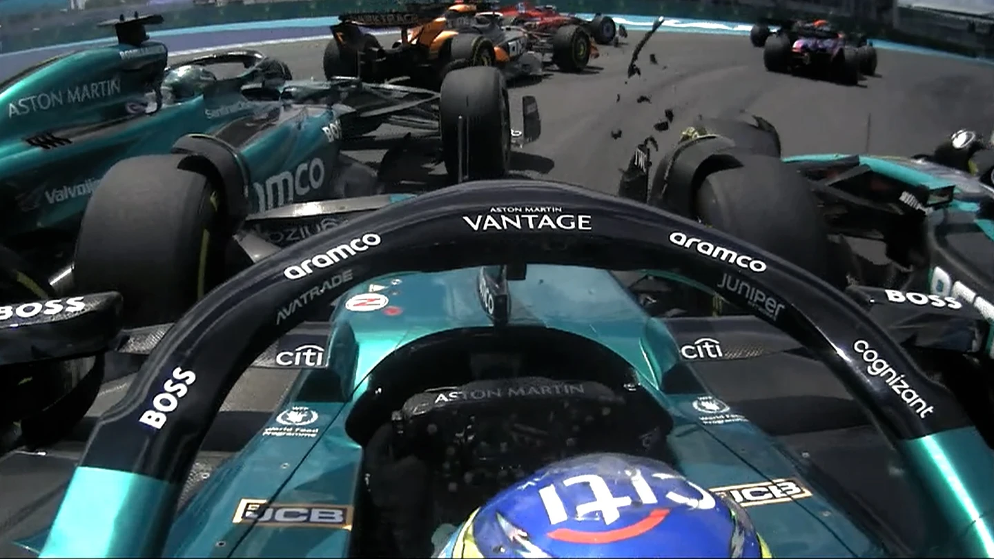 Fernando Alonso, entre Hamilton y Stroll Fernando Alonso, entre Hamilton y Stroll