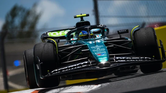 Fernando Alonso, con el Aston Martin Fernando Alonso, con el Aston Martin