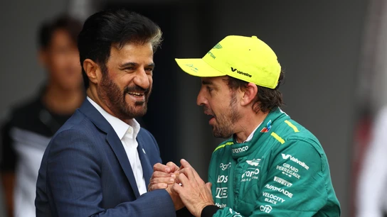 Fernando Alonso y Ben Sulayem Fernando Alonso y Ben Sulayem