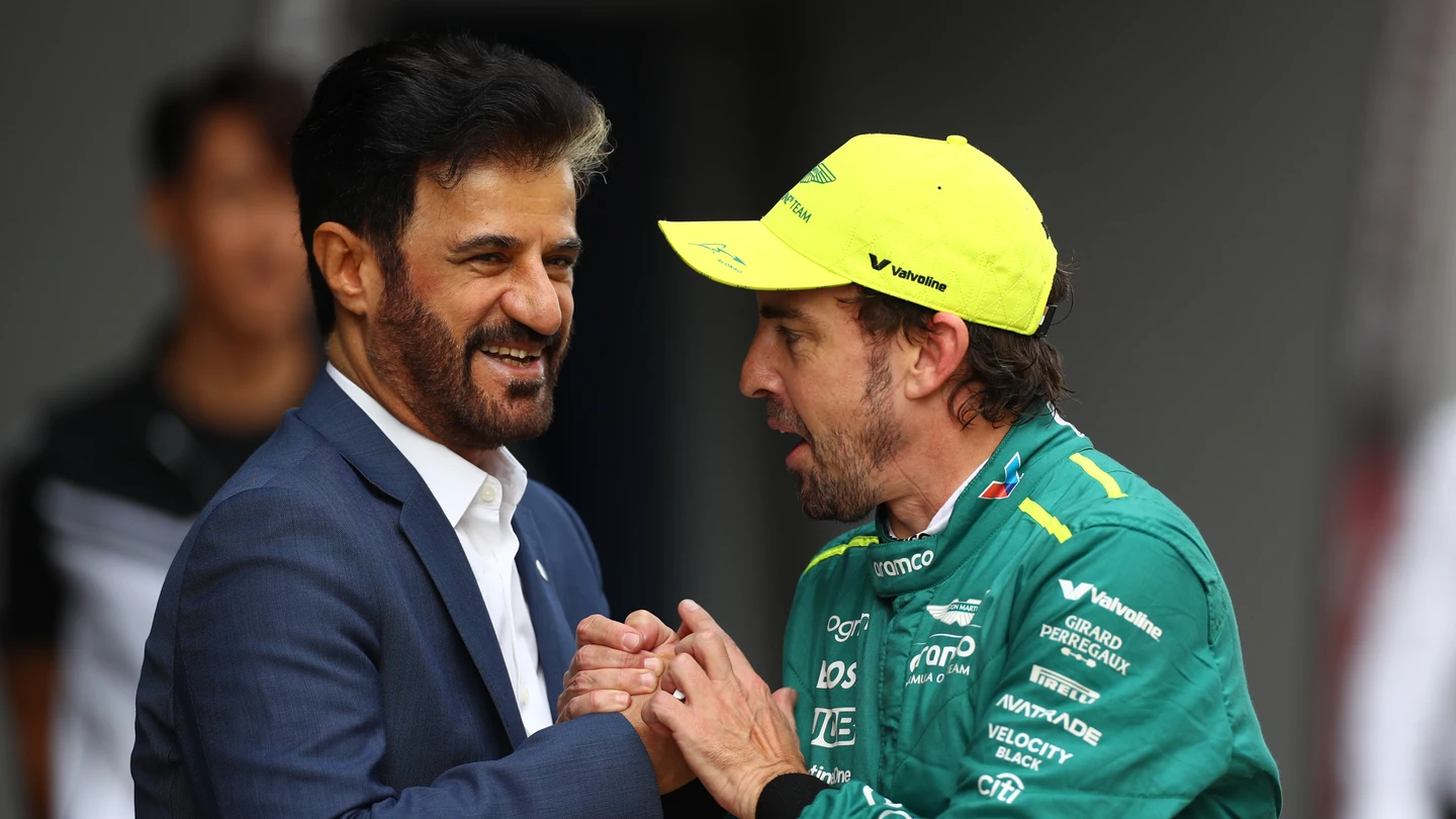 Fernando Alonso y Ben Sulayem Fernando Alonso y Ben Sulayem