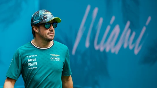 Fernando Alonso, en Miami Fernando Alonso, en Miami
