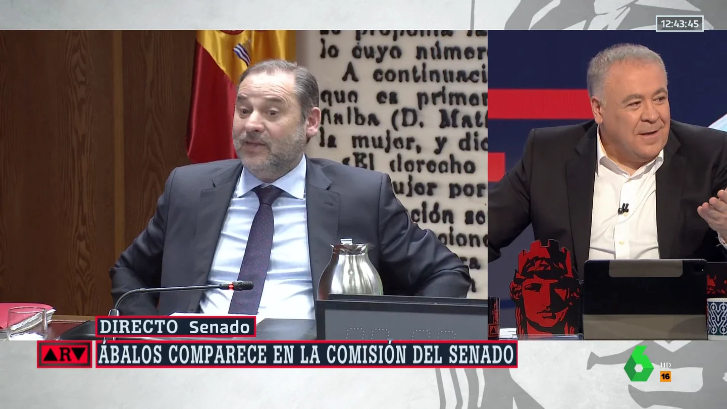 El análisis de Ferreras a la comparecencia de Ábalos en la comisión del Senado: "Está muy torero" El análisis de Ferreras a la comparecencia de Ábalos en la comisión del Senado: "Está muy torero"