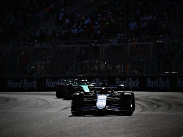 Esteban Ocon y Fernando Alonso