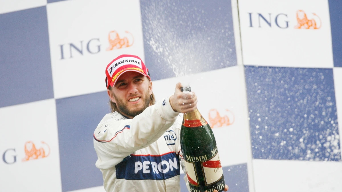 Nick Heidfeld, en el podio