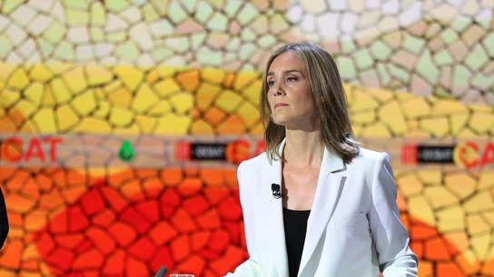 Jessica Albiach, en El Debat Jessica Albiach, en El Debat