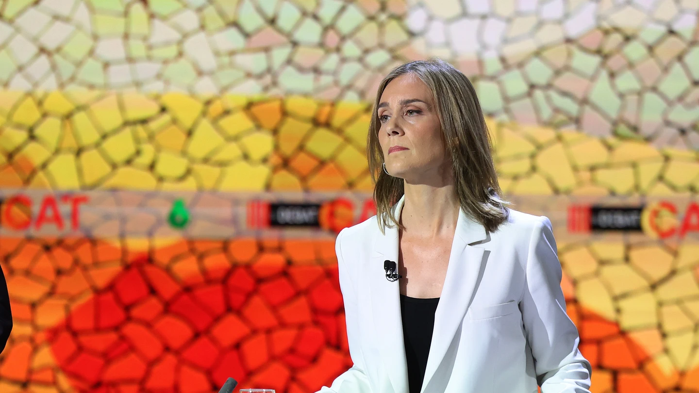Jessica Albiach, en El Debat Jessica Albiach, en El Debat