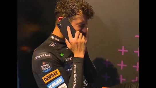 Lando Norris, emocionado Lando Norris, emocionado