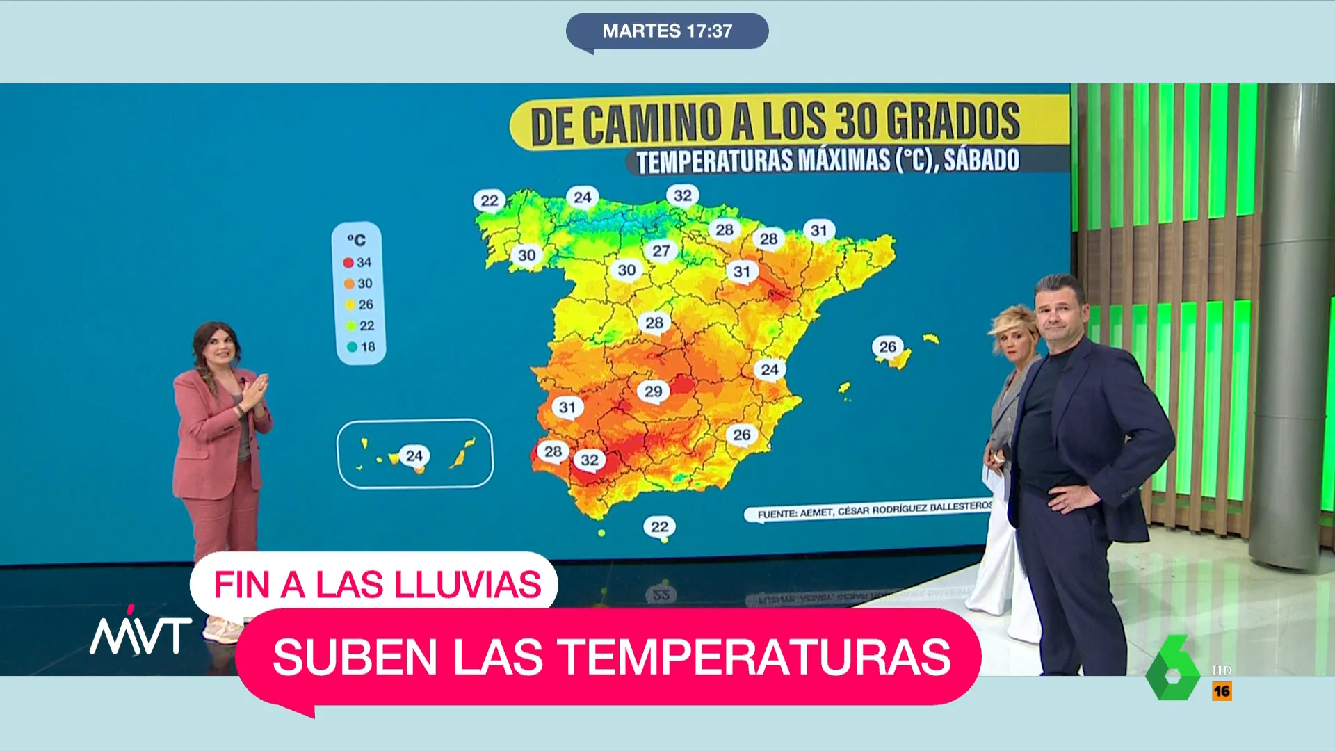 La explosión de un foco del plató de Más Vale Tarde pilla por sorpresa a Iñaki López, Cristina Pardo y Joanna Ivars durante la información meteorológica. Su reacción y divertidos comentarios, en este vídeo.