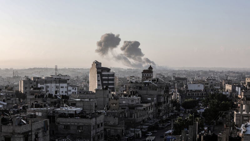 Ataques israelíes cerca del paso fronterizo de Rafah este martes