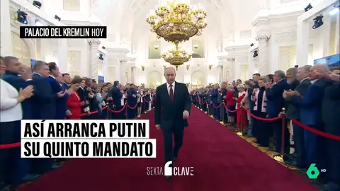 Tradición y una seguridad extrema: así ha sido la ceremonia de Putin para inaugurar su quinto mandato