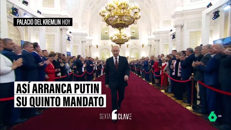 Tradición y una seguridad extrema: así ha sido la ceremonia de Putin para inaugurar su quinto mandato