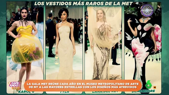 Del vestido terrario al reloj de arena: Natalia Ferviú analiza los 'looks' más atrevidos de la Gala Met Del vestido terrario al reloj de arena: Natalia Ferviú analiza los 'looks' más atrevidos de la Gala Met