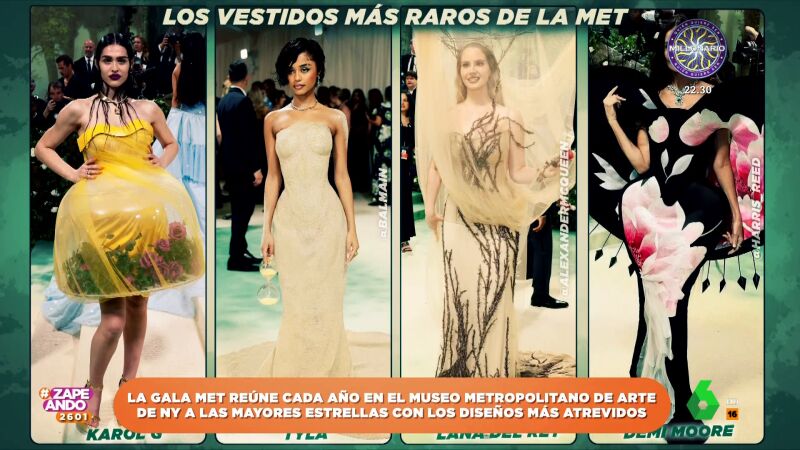 Del vestido terrario al reloj de arena: Natalia Ferviú analiza los 'looks' más atrevidos de la Gala Met