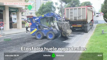 Las calles de Madrid huelen a gardenias: el Ayuntamiento lanza un proyecto para evitar los malos olores durante el asfaltado