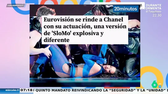 Chanel arrasa en la semifinal de Eurovisión con una nueva coreografía de 'SloMo': "Todavía se superó más" Chanel arrasa en la semifinal de Eurovisión con una nueva coreografía de 'SloMo': "Todavía se superó más"