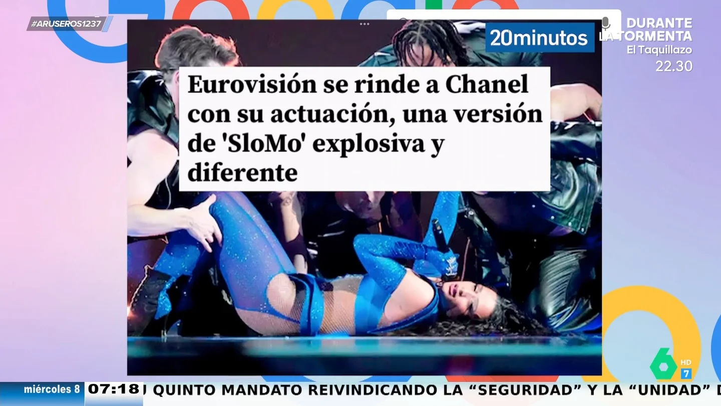 Chanel arrasa en la semifinal de Eurovisión con una nueva coreografía de 'SloMo': "Todavía se superó más" Chanel arrasa en la semifinal de Eurovisión con una nueva coreografía de 'SloMo': "Todavía se superó más"