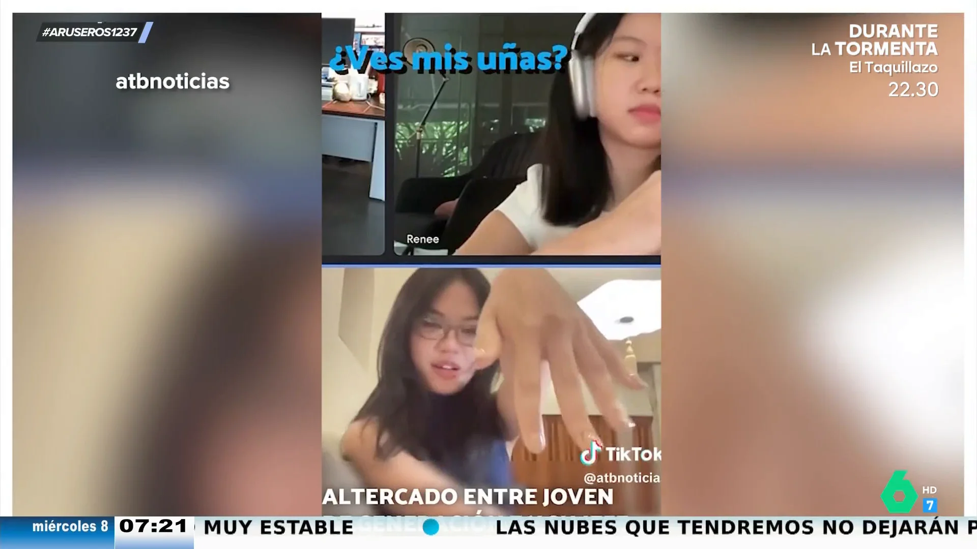 Es pillada teletrabajando mientras se hace las uñas en un salón de belleza: "Hay que tener un poco de decoro""