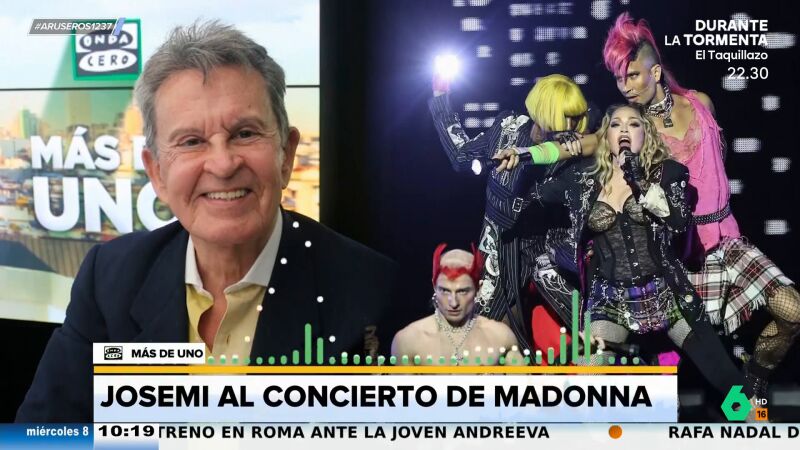 Josemi, sobre el concierto de Madonna en Brasil: "Aparte de una marranada, es una extravagancia"