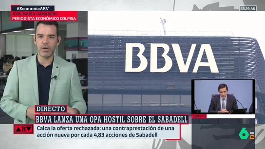 ARV- Camarero analiza la OPA hostil del BBVA sobre el Sabadell: "Se trata de una compra a las bravas" ARV- Camarero analiza la OPA hostil del BBVA sobre el Sabadell: "Se trata de una compra a las bravas"