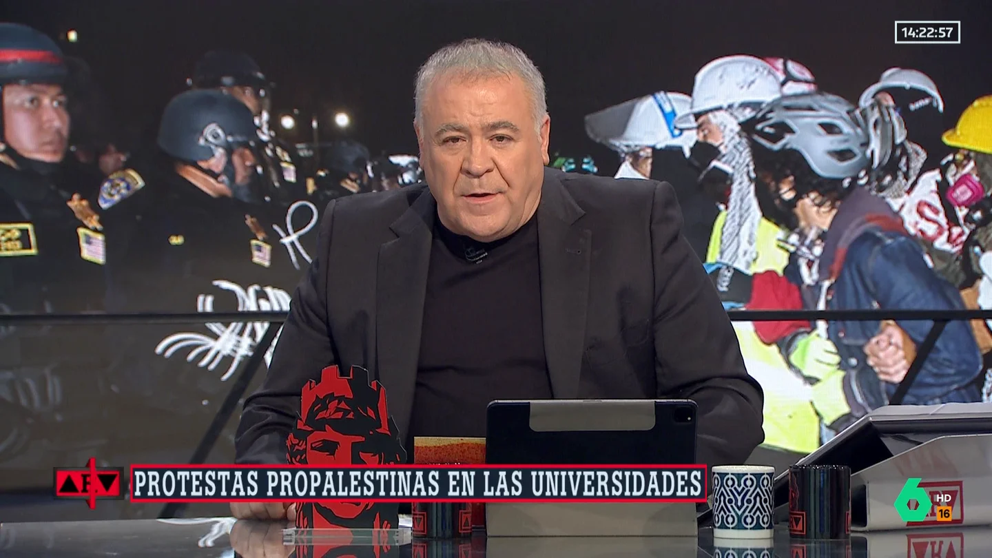 La reacción de Ferreras tras la crítica a Almeida a los universitarios La reacción de Ferreras tras la crítica a Almeida a los universitarios
