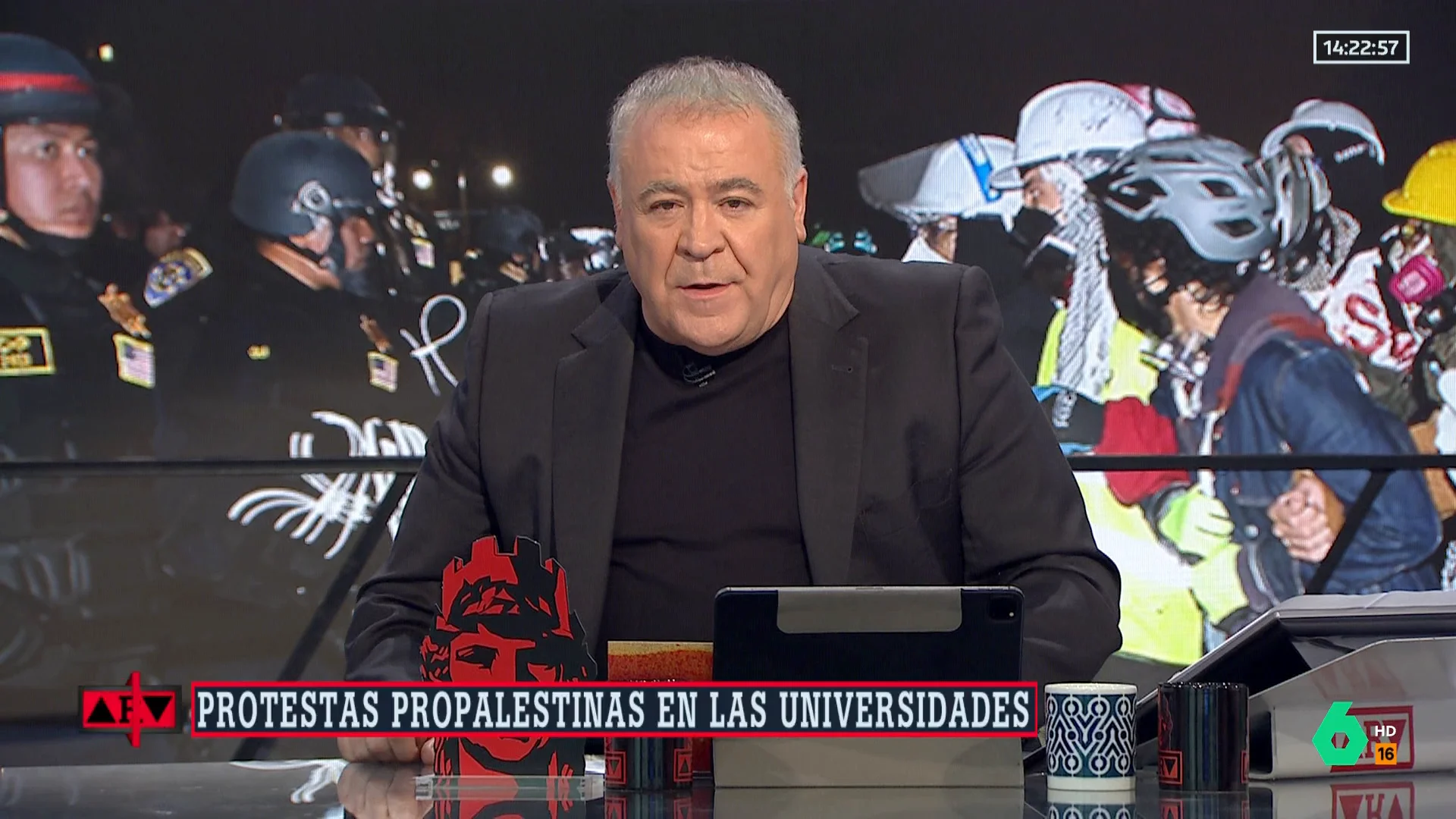 La reacción de Ferreras tras la crítica a Almeida a los universitarios 