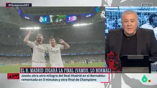 La reflexión de Ferreras sobre la remontada del Real Madrid en la semifinal de Champions