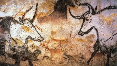 Pinturas rupestres en las cuevas de Lascaux Pinturas rupestres en las cuevas de Lascaux