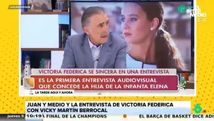 Juan y Medio, indignado al ver a Victoria Federica y Vicky Martín Berrocal con los pies en el sofá