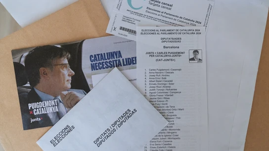 Propaganda electoral de Junts+ para las elecciones catalanas del 12M. Propaganda electoral de Junts+ para las elecciones catalanas del 12M.