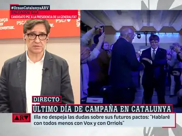 ARV- Illa aleja la posibilidad de ser investido con los votos de Puigdemont: &quot;Antes que hacerme presidente, dejará la política&quot;