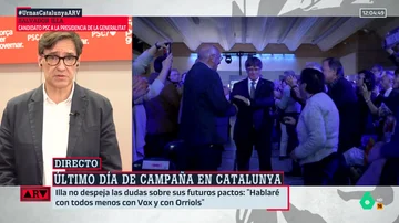 ARV- Illa aleja la posibilidad de ser investido con los votos de Puigdemont: &quot;Antes que hacerme presidente, dejará la política&quot;