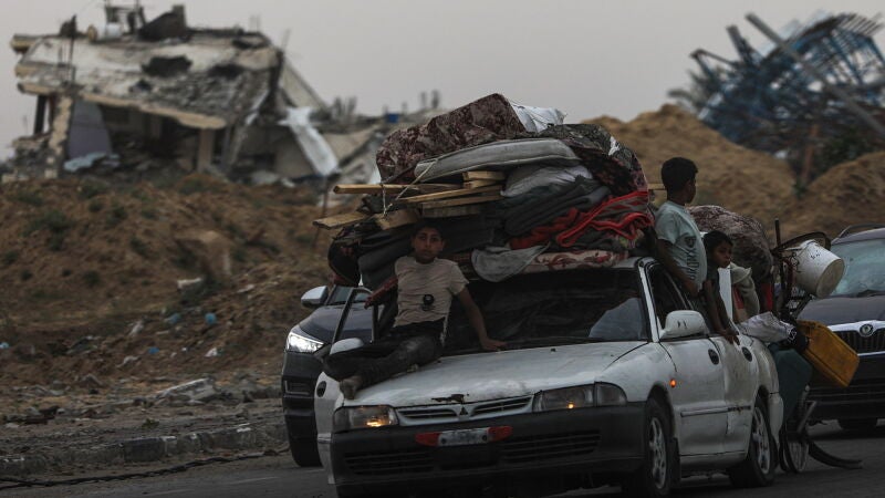 Más de 33.800 palestinos huyen de Rafá durante la jornada por la incursión militar de Israel