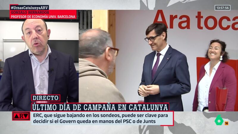 El pronóstico de Gonzalo Bernardos para las elecciones catalanas: "Illa será present si se acerca....
